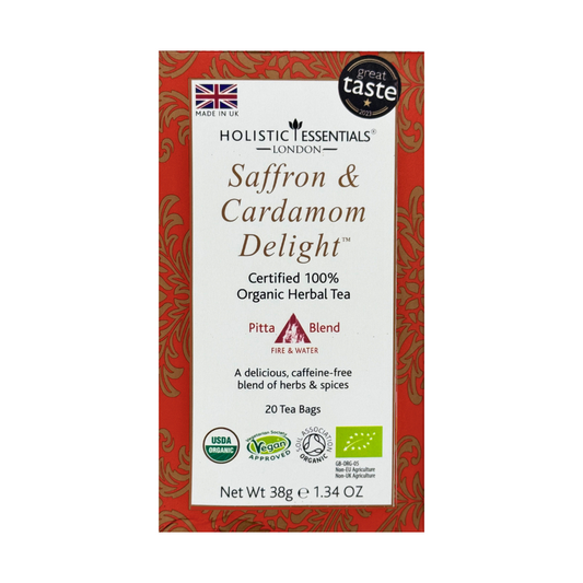 Saffron & Cardamom Delight™ Organic Herbal Tea - Pitta Blend